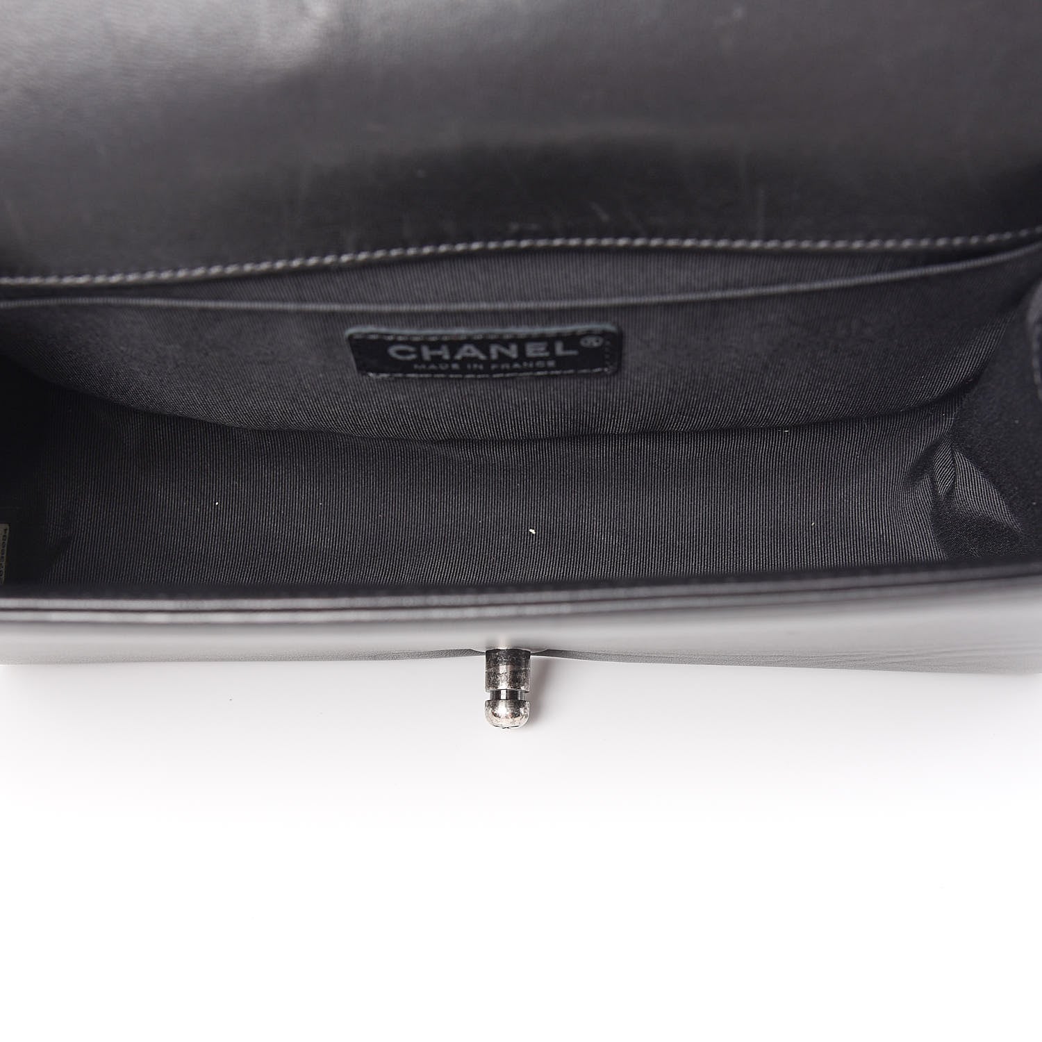 Chanel Lambskin Quilted Medium Boy Flap Black 5 of 13