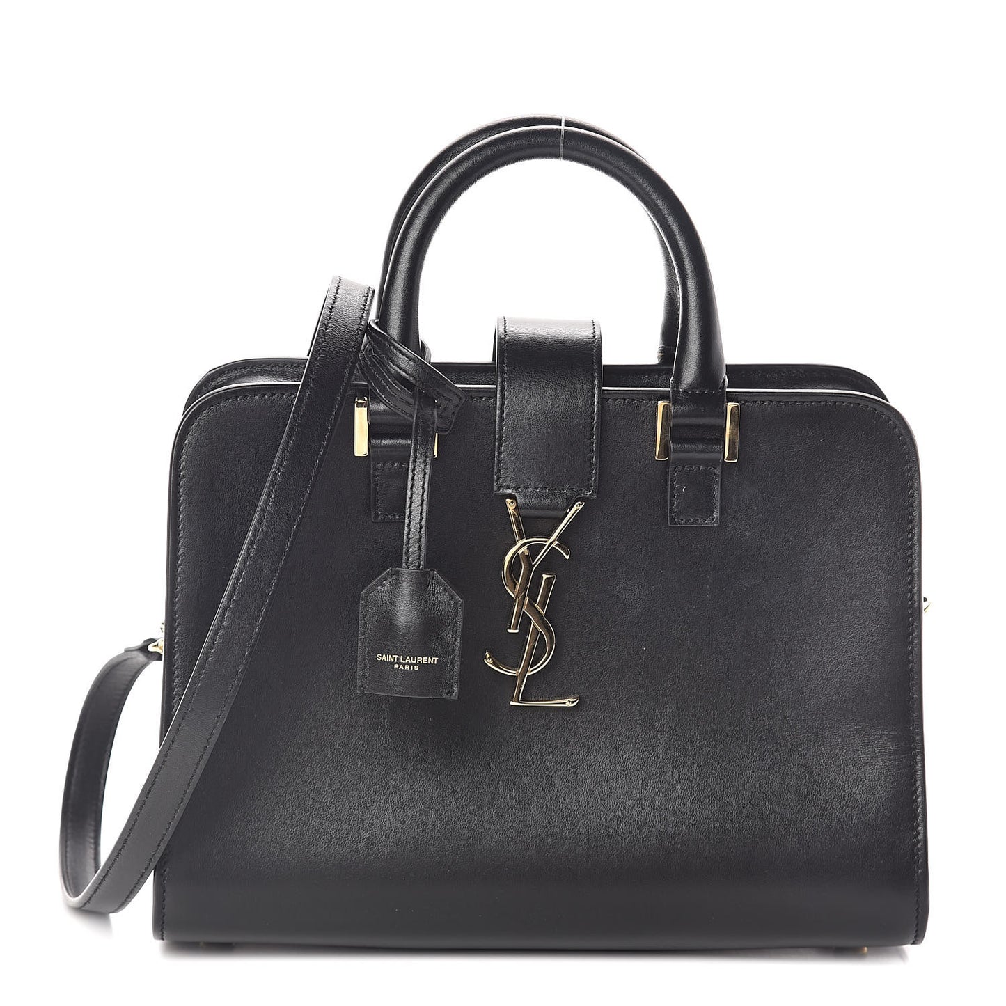 Calfskin Monogram Baby Cabas Black