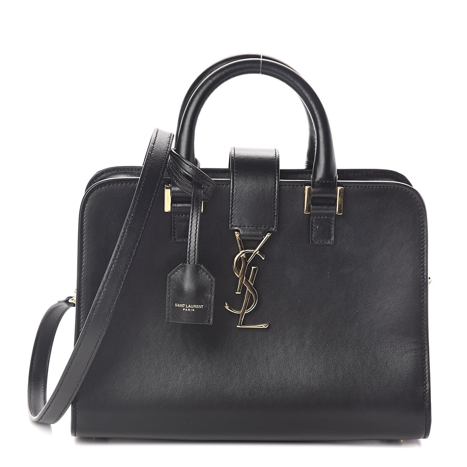 Saint Laurent Calfskin Monogram Baby Cabas Black 1 of 9