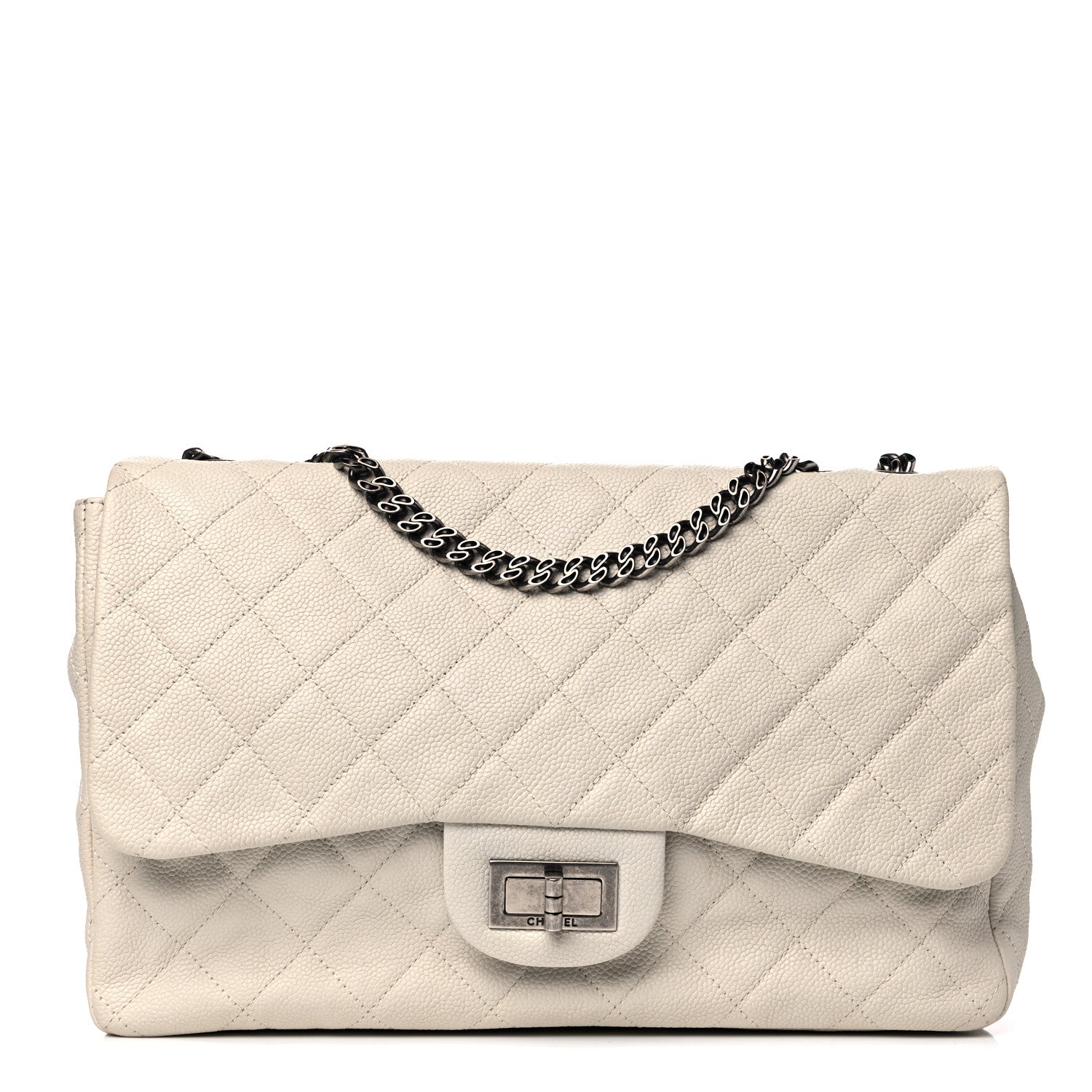 Chanel Caviar 2.55 Reissue 227 Flap White 2 of 31