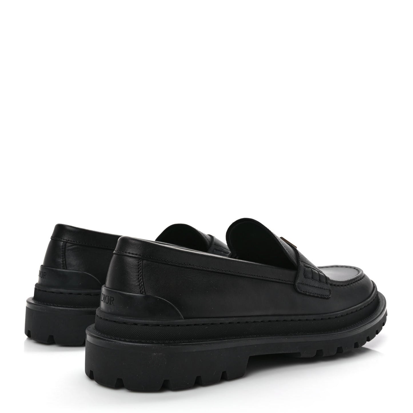Calfskin CD Loafers 44 Black
