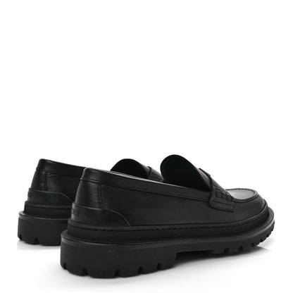 Christian Dior Calfskin CD Loafers 44 Black 4 of 9