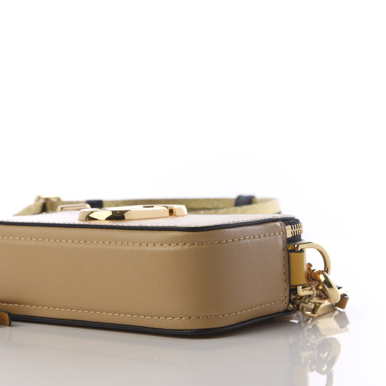 Marc Jacobs Saffiano Small Snapshot Camera Bag Mustard Multi 11 of 11