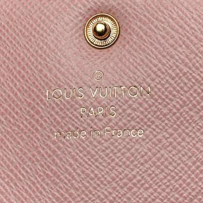 Louis Vuitton Damier Azur Emilie Wallet Rose Ballerine 6 of 7