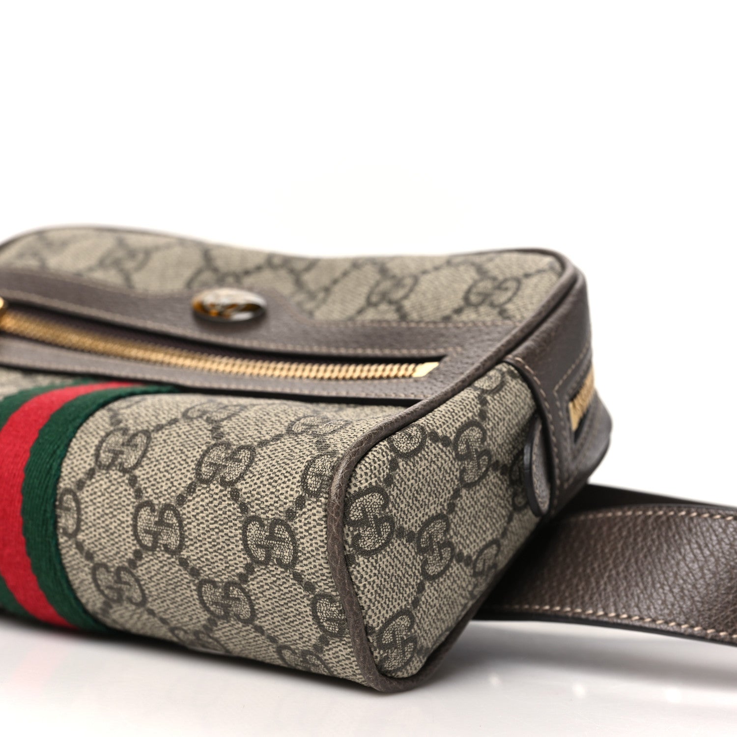 Gucci GG Supreme Monogram Small Ophidia Belt Bag 65 26 Dark Brown 10 of 10