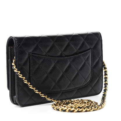 Chanel Caviar Quilted Wallet On Chain WOC Black 3 of 13