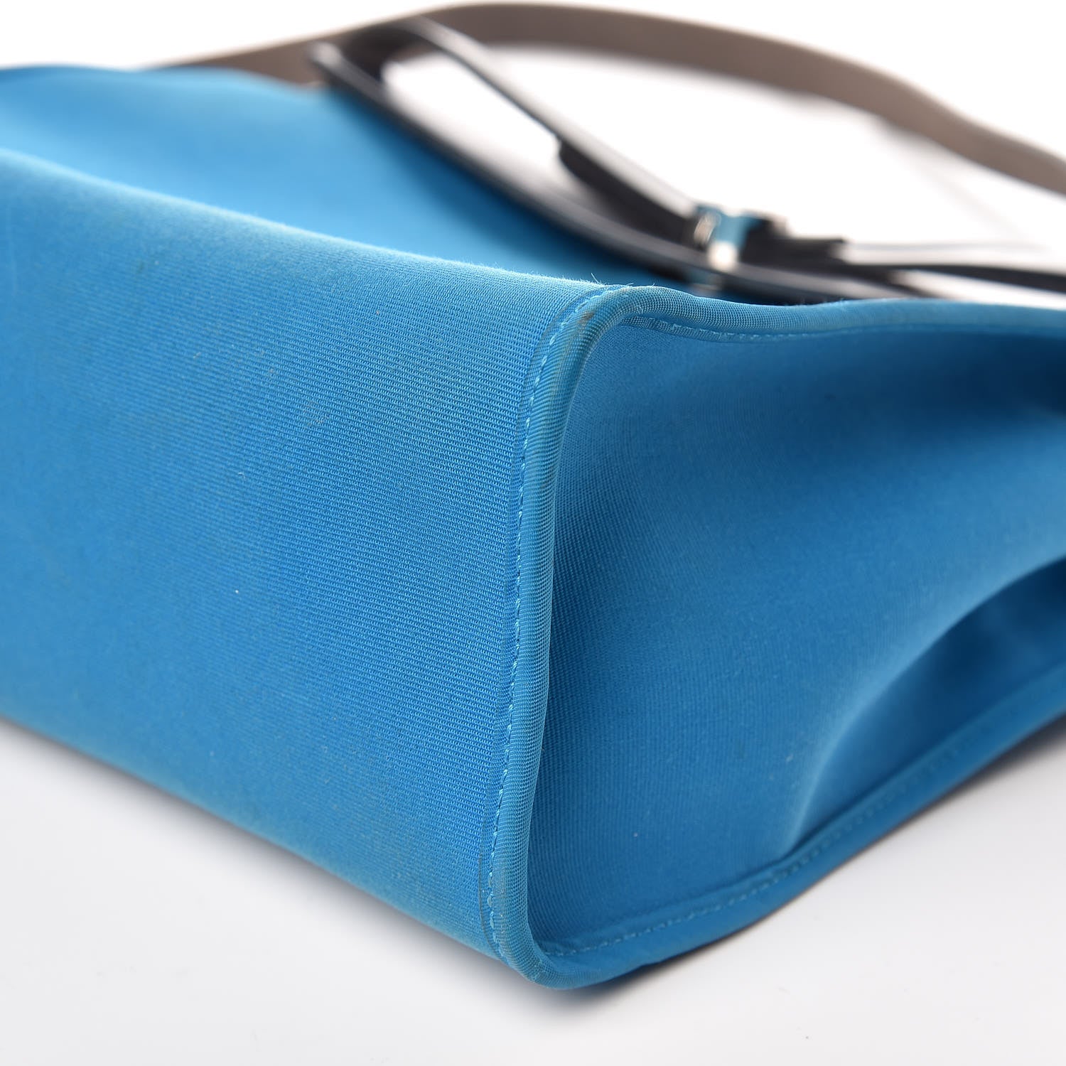 Hermes Vache Hunter Toile Herbag Zip 31 PM Bleu Zanzibar Bleu Indigo 10 of 16