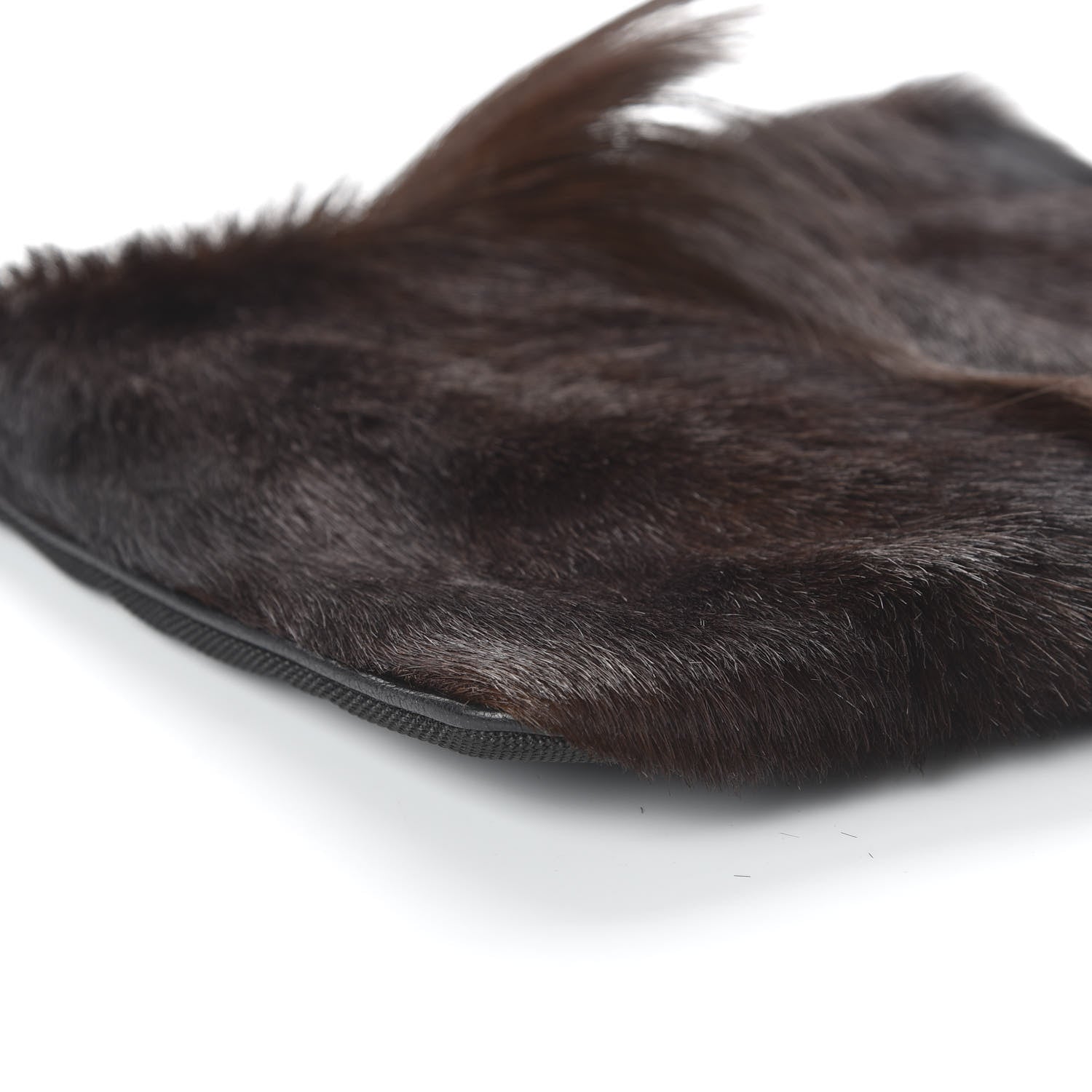 Proenza Schouler Springbok Fur Large Chieko Clutch Dark Brown 6 of 9