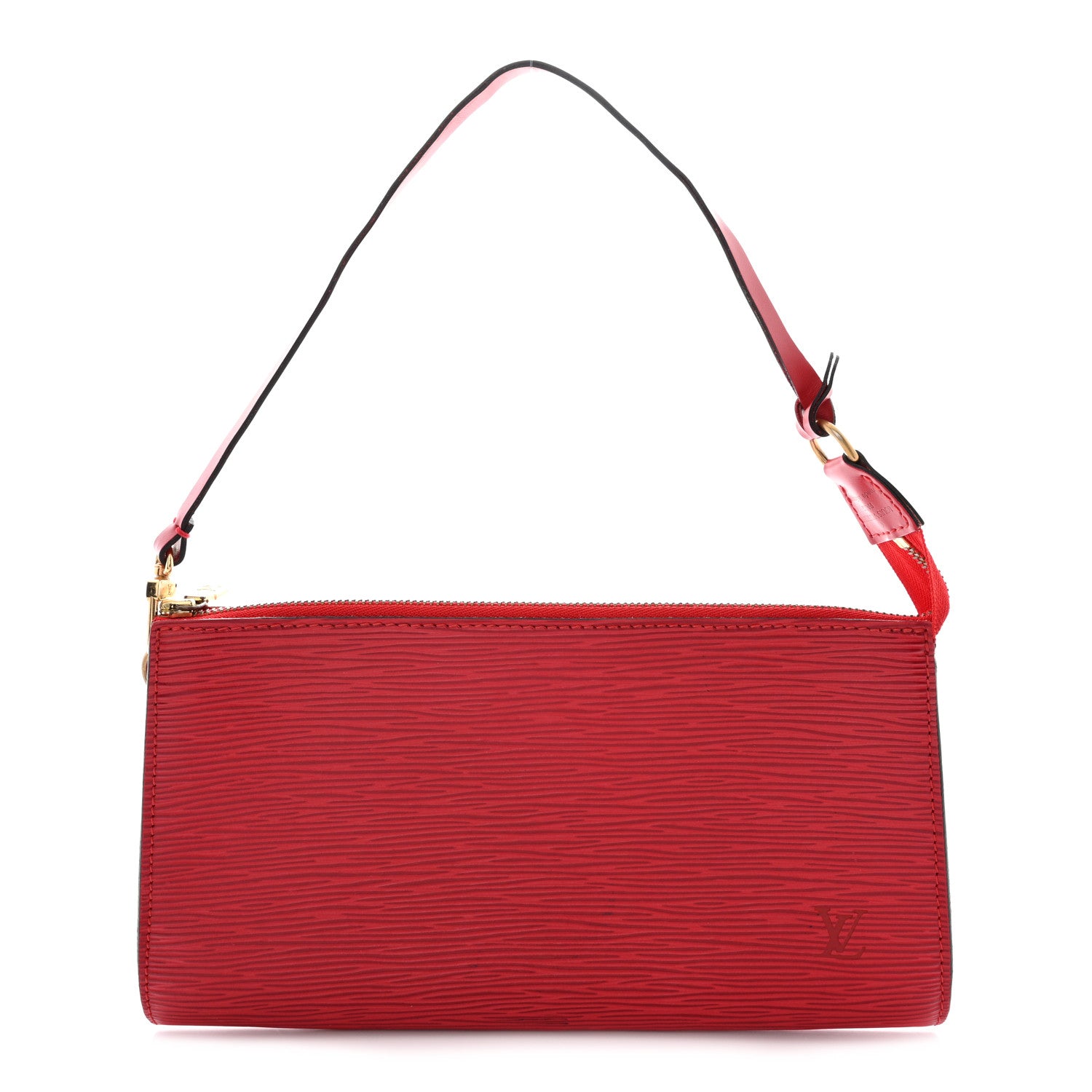 Louis Vuitton Epi Pochette Accessories 21 Castillan Red 1 of 15