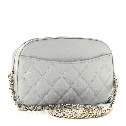 Chanel Caviar Quilted Camera Case Grey 3 of 10