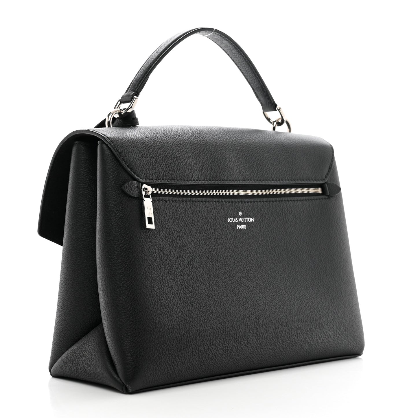 Soft Calfskin My Lockme Top Handle Black