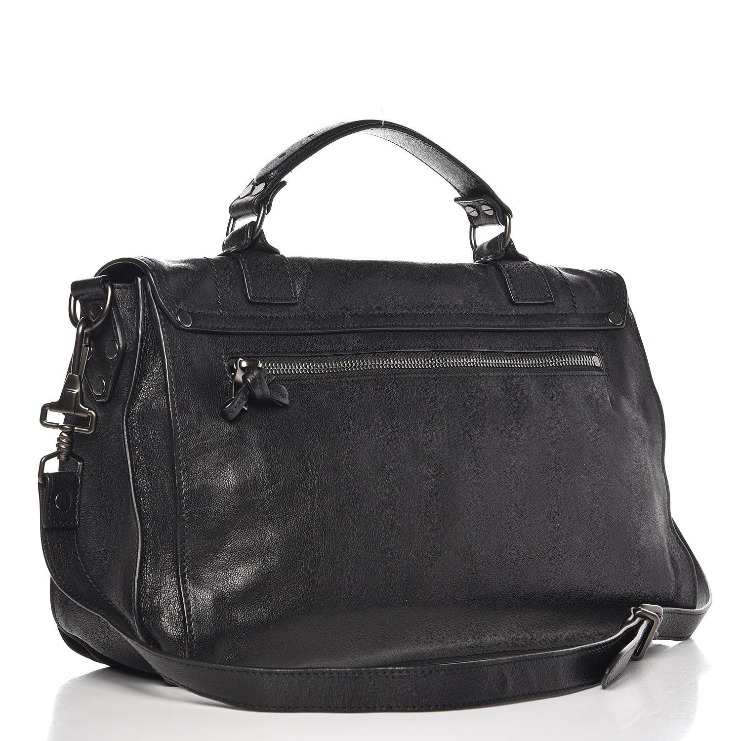 Proenza Schouler Lambskin Medium PS1 Satchel Black 3 of 7