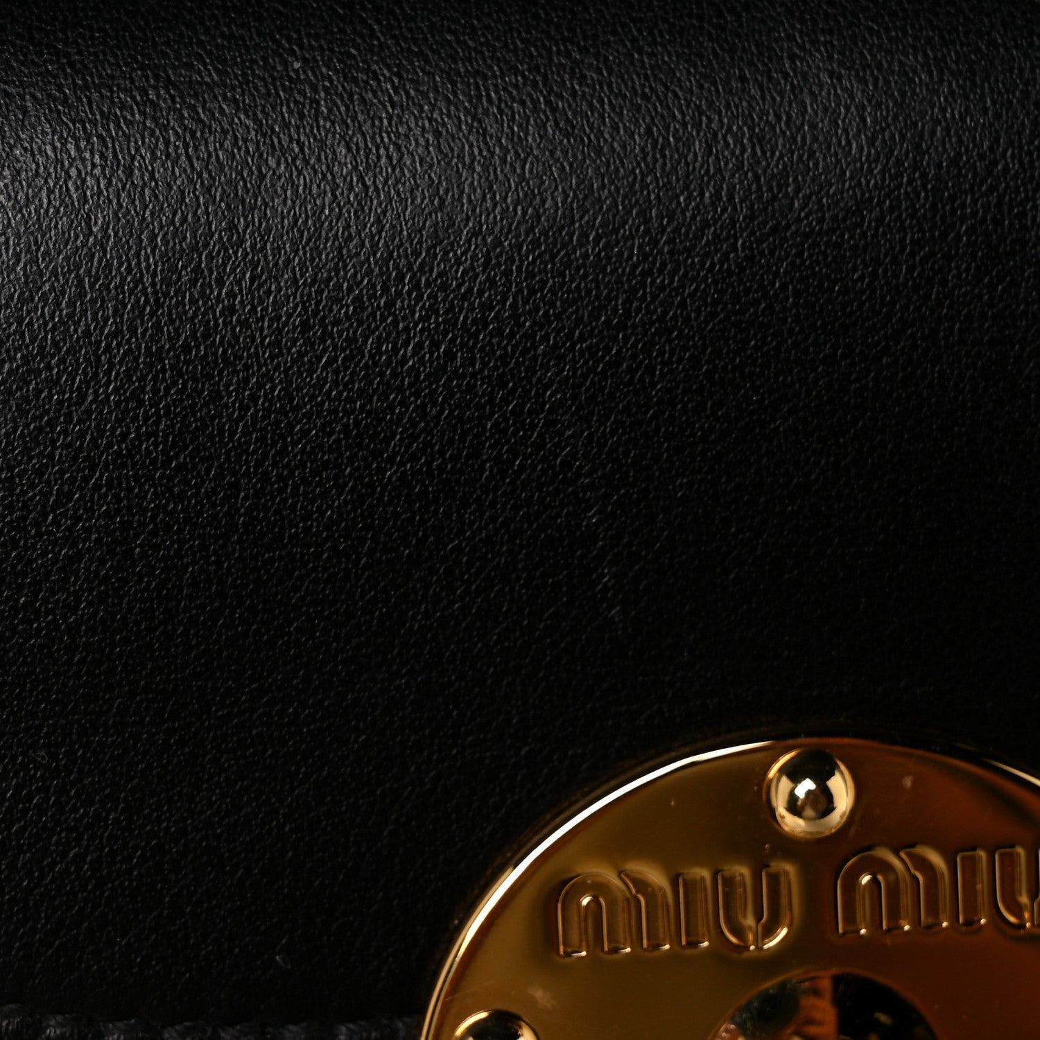 Miu Miu City Calfskin Wicker Midollino Bag Black 9 of 10