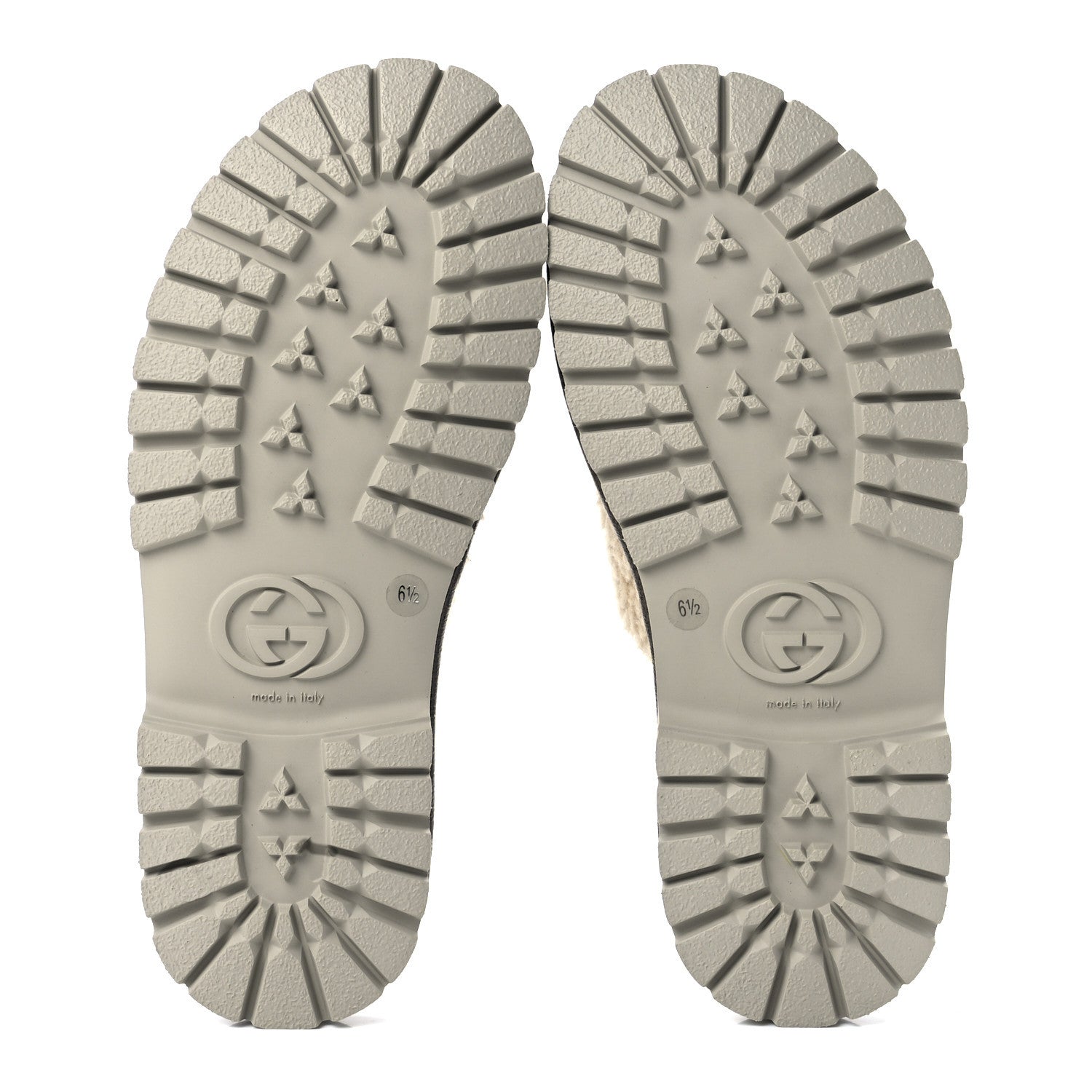 Gucci X THE NORTH FACE Merino Wool Mens Horsebit Lug Sole Slippers 6.5 Butterscotch New Acero 7 of 9