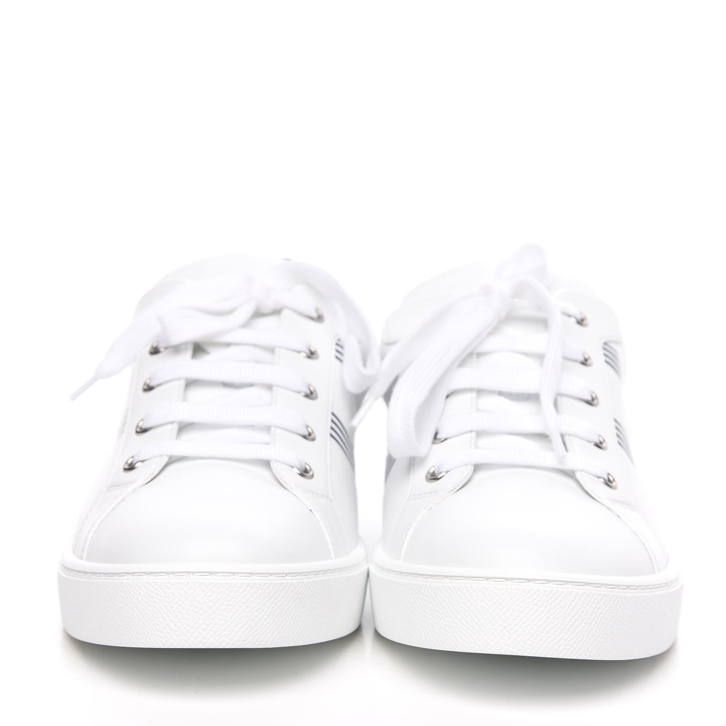 Calfskin Mens Advantage Sneakers 43.5 White Black
