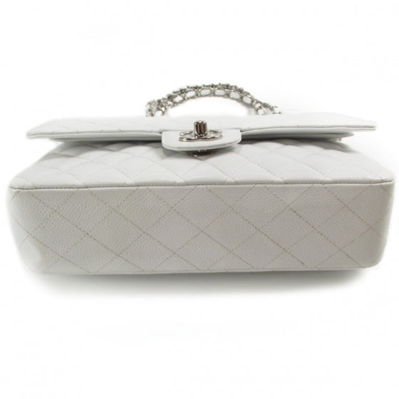Chanel Caviar Quilted Medium Double Flap White 4 of 11