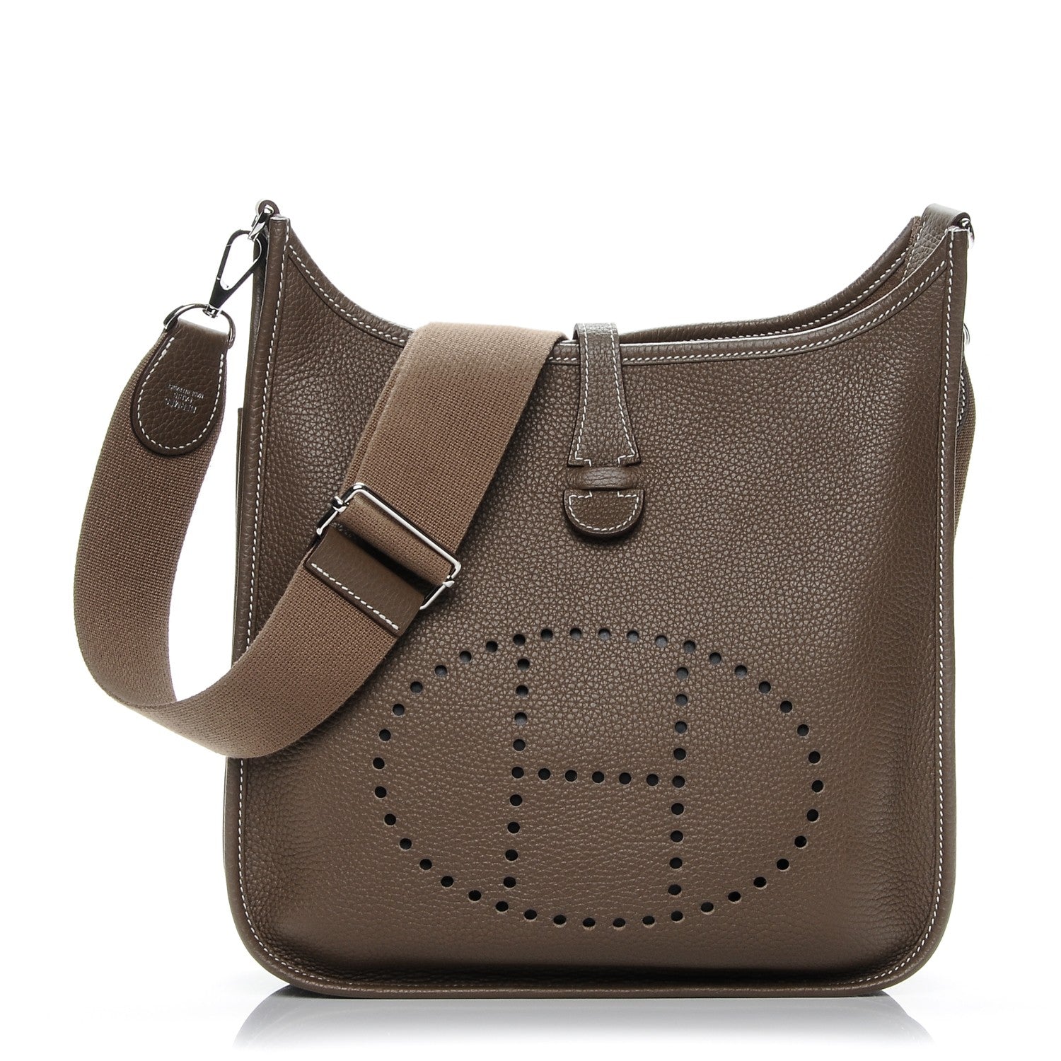 Hermes Taurillon Clemence Evelyne III PM Etoupe 1 of 7