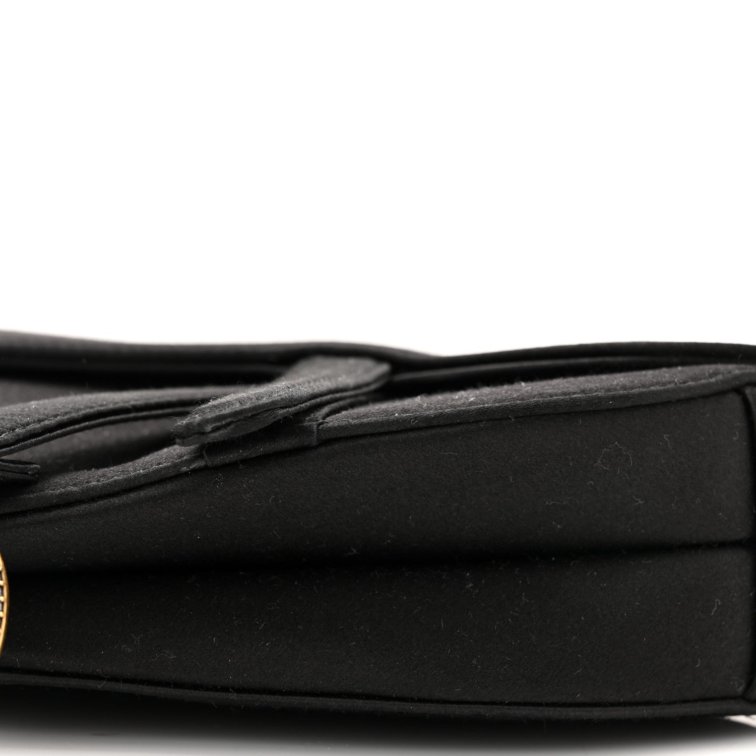 Christian Dior Satin Crystal Mini Saddle Bag Black 9 of 9