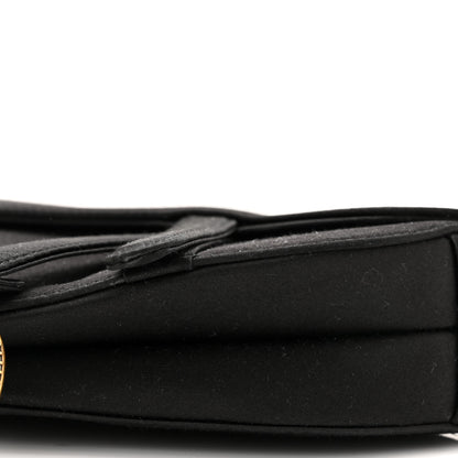Christian Dior Satin Crystal Mini Saddle Bag Black 9 of 9