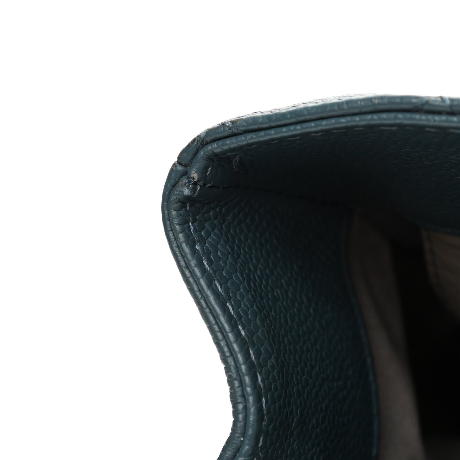 Chanel Caviar Quilted Grand Shopping Tote GST Blue 10 of 18