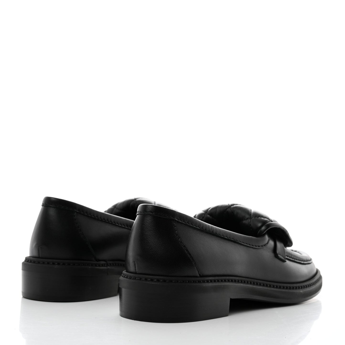 Lambskin Quilted CC Turnlock Loafers 37 Black