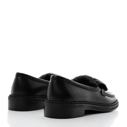 Chanel Lambskin Quilted CC Turnlock Loafers 37 Black 4 of 8