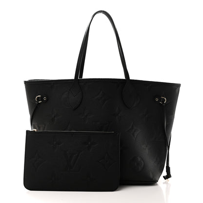 Louis Vuitton Empreinte Monogram Giant Neverfull MM Black 3 of 10