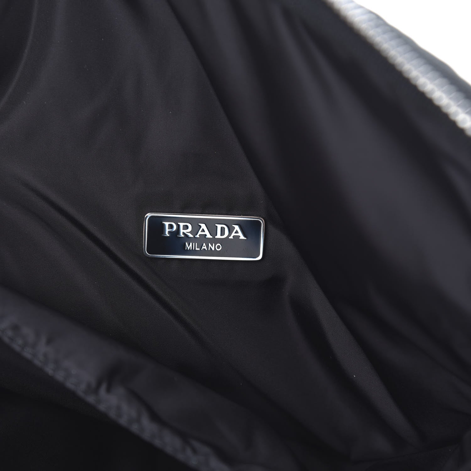 Prada Tessuto Nylon Nappa Pouch Black 6 of 9