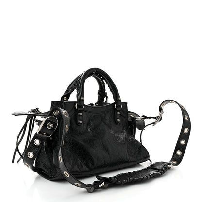Balenciaga Agneau Arena Neo Cagole City Handbag XS Black 4 of 12