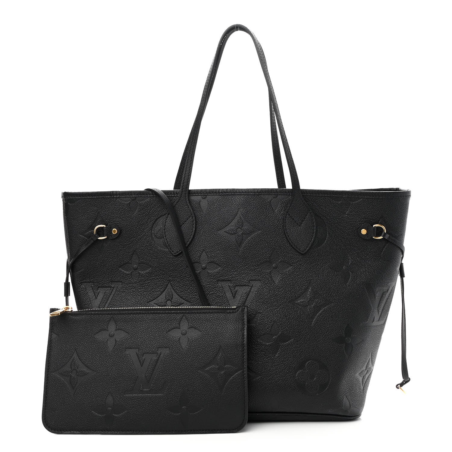 Louis Vuitton Empreinte Monogram Giant Neverfull MM Black 1 of 9