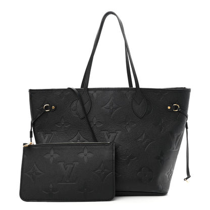 Louis Vuitton Empreinte Monogram Giant Neverfull MM Black 1 of 9