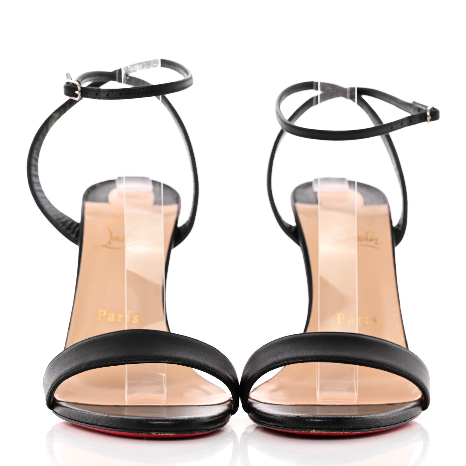 Christian Louboutin Nappa Loubigirl 100 Sandals 38 Black 2 of 21