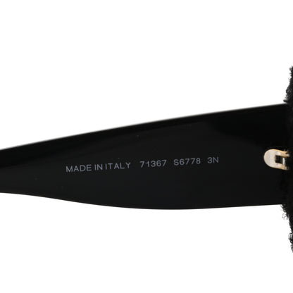 Chanel Tweed Shield Sunglasses 71367 Black 5 of 8