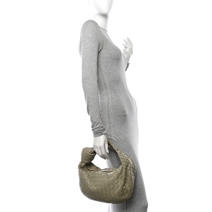 Bottega Veneta Nappa Intrecciato Teen Jodie Hobo Travertine 2 of 10