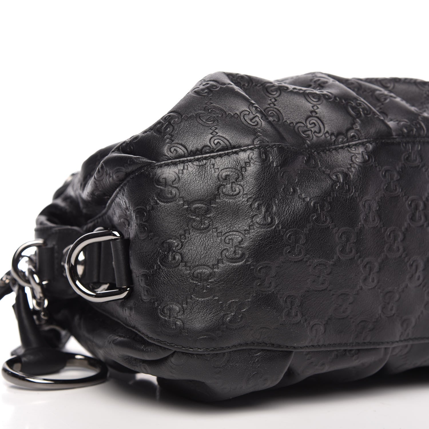 Gucci Guccissima Medium Icon Bit Boston Black 6 of 9