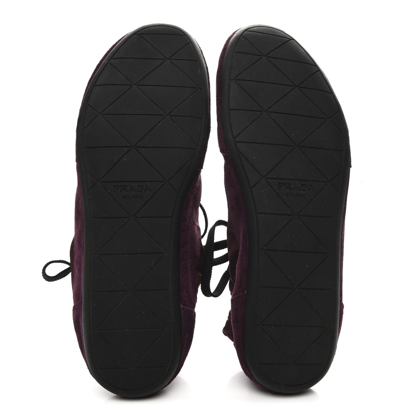 Re-Nylon Suede Collapse Sneakers 39.5 Bordeaux