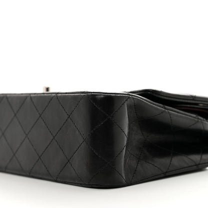 Chanel Lambskin Quilted Medium Double Flap Black 9 of 10