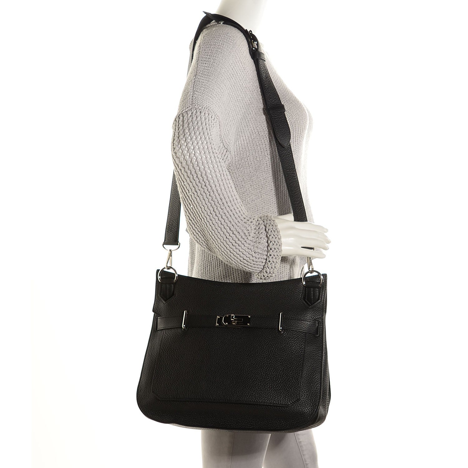 Hermes Taurillon Clemence Jypsiere 34 Black 2 of 17