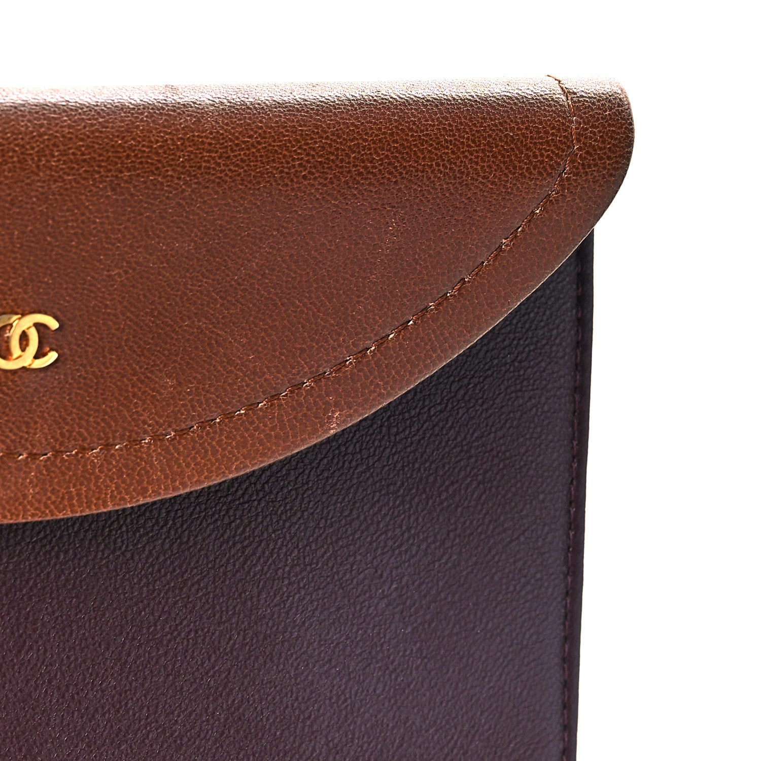 Chanel Lambskin Quilted Jumbo Coco Vintage Flap Brown 17 of 17