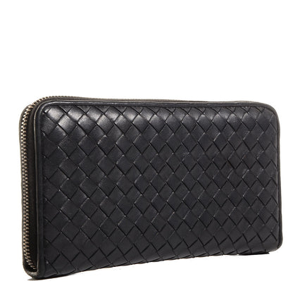 Bottega Veneta Nappa Intrecciato Zip Around Wallet Black 3 of 8