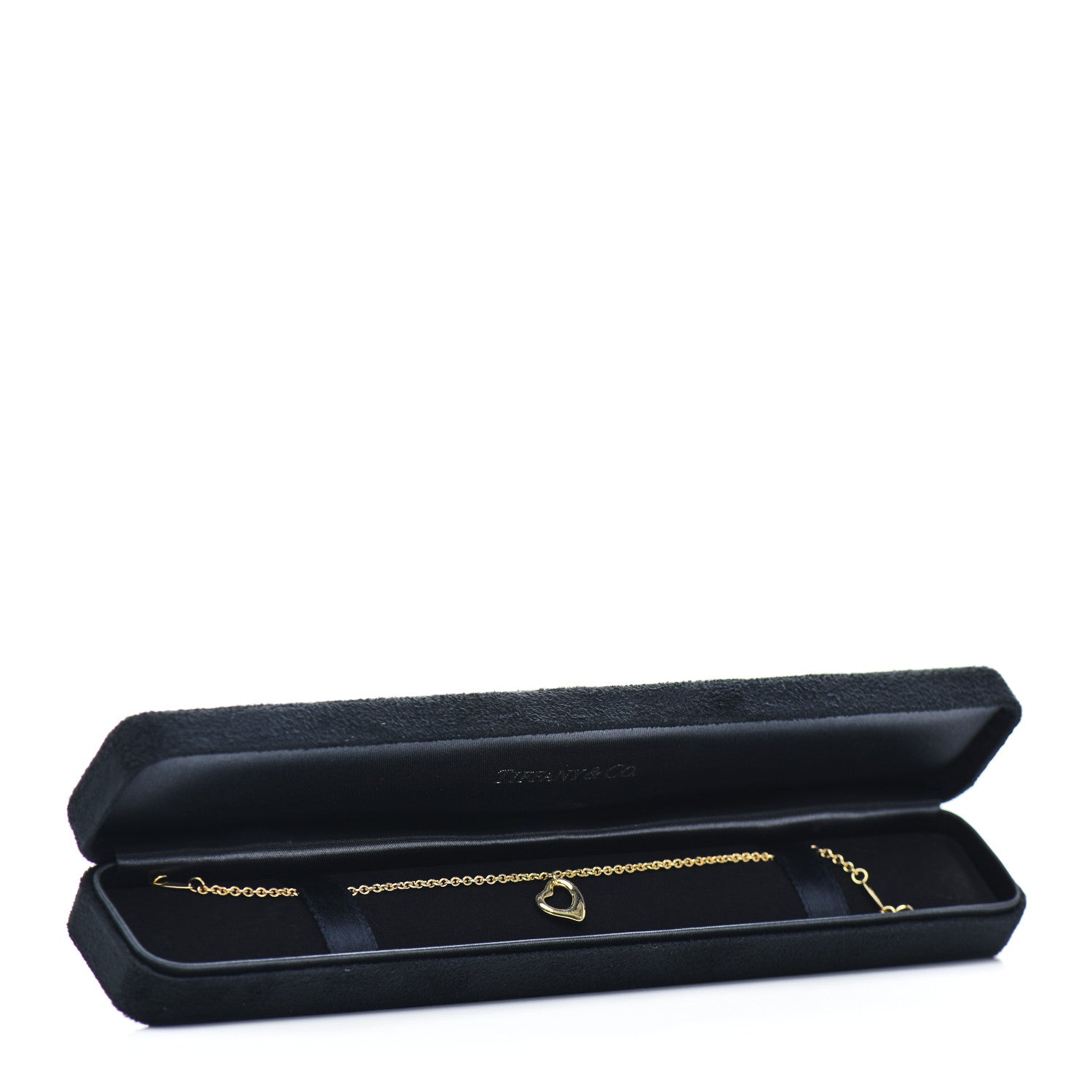 Tiffany 18K Yellow Gold Elsa Peretti Open Heart Bracelet 4 of 4
