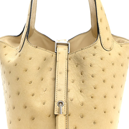 Hermes Ostrich Picotin Lock 18 Parchemin 8 of 11