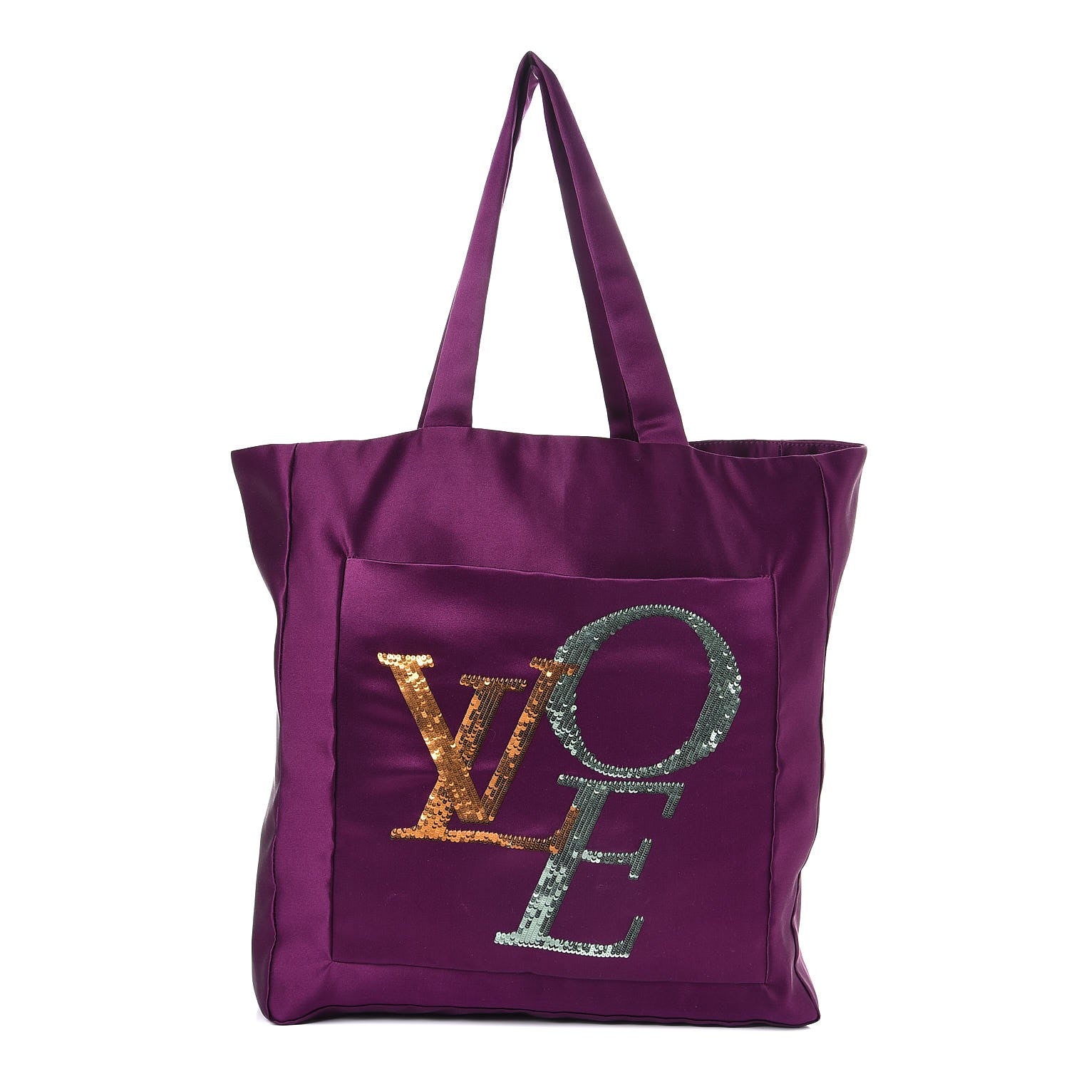 Louis Vuitton Satin Sequin Thats Love Tote Violet 1 of 6