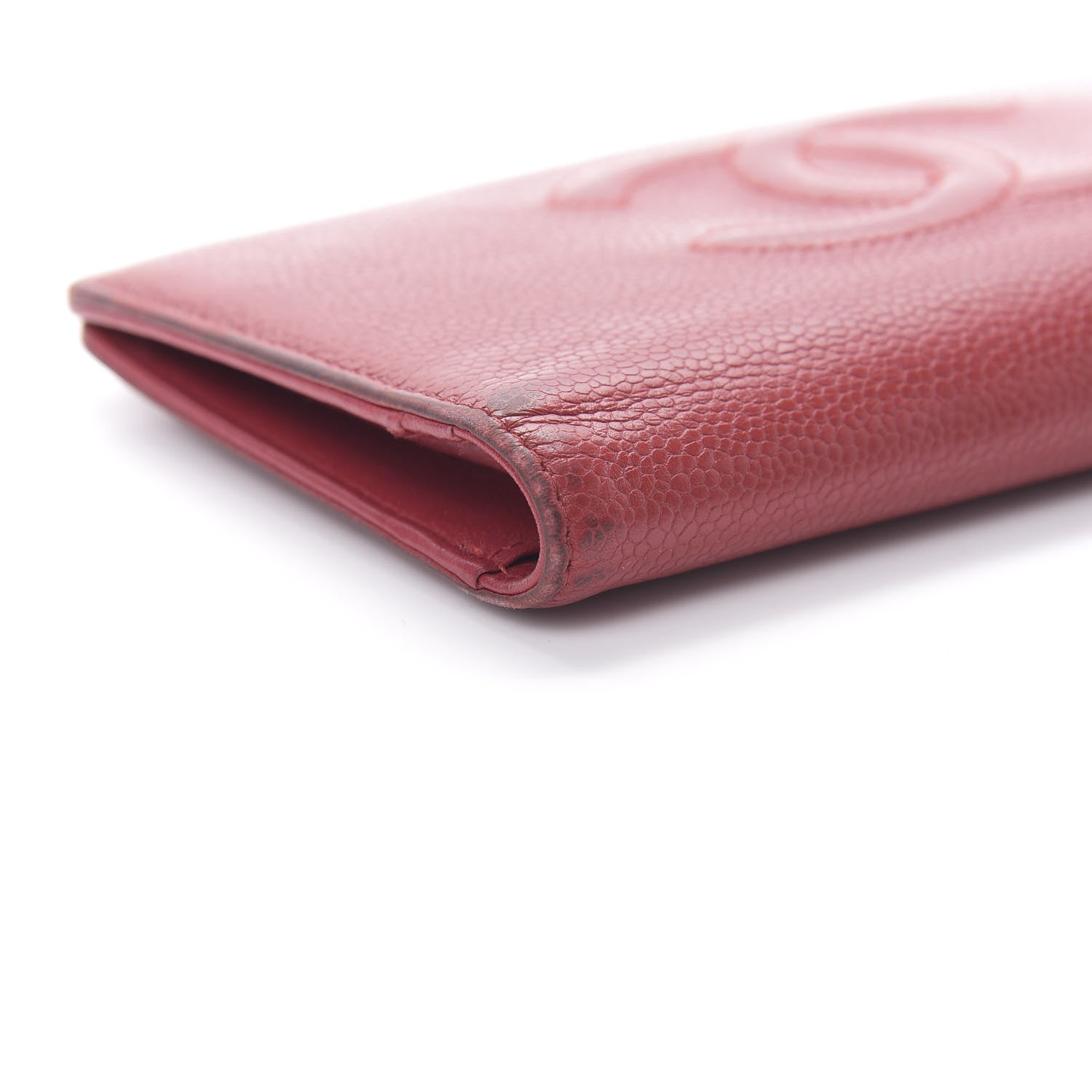 Chanel Caviar Timeless CC Yen Wallet Red 16 of 19