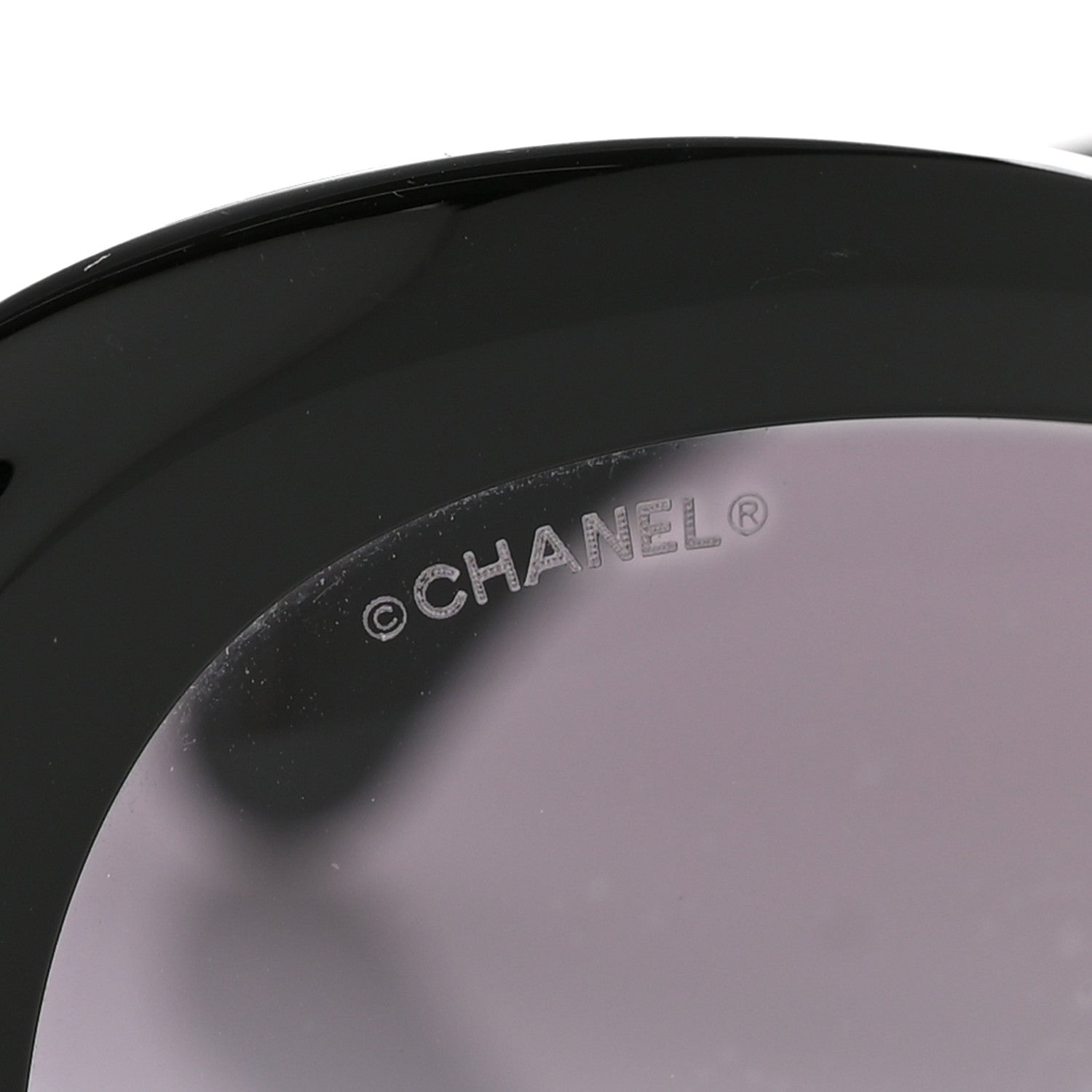 Chanel Acetate Polarized Oval CC Sunglasses 5469-B-A Black 1853249