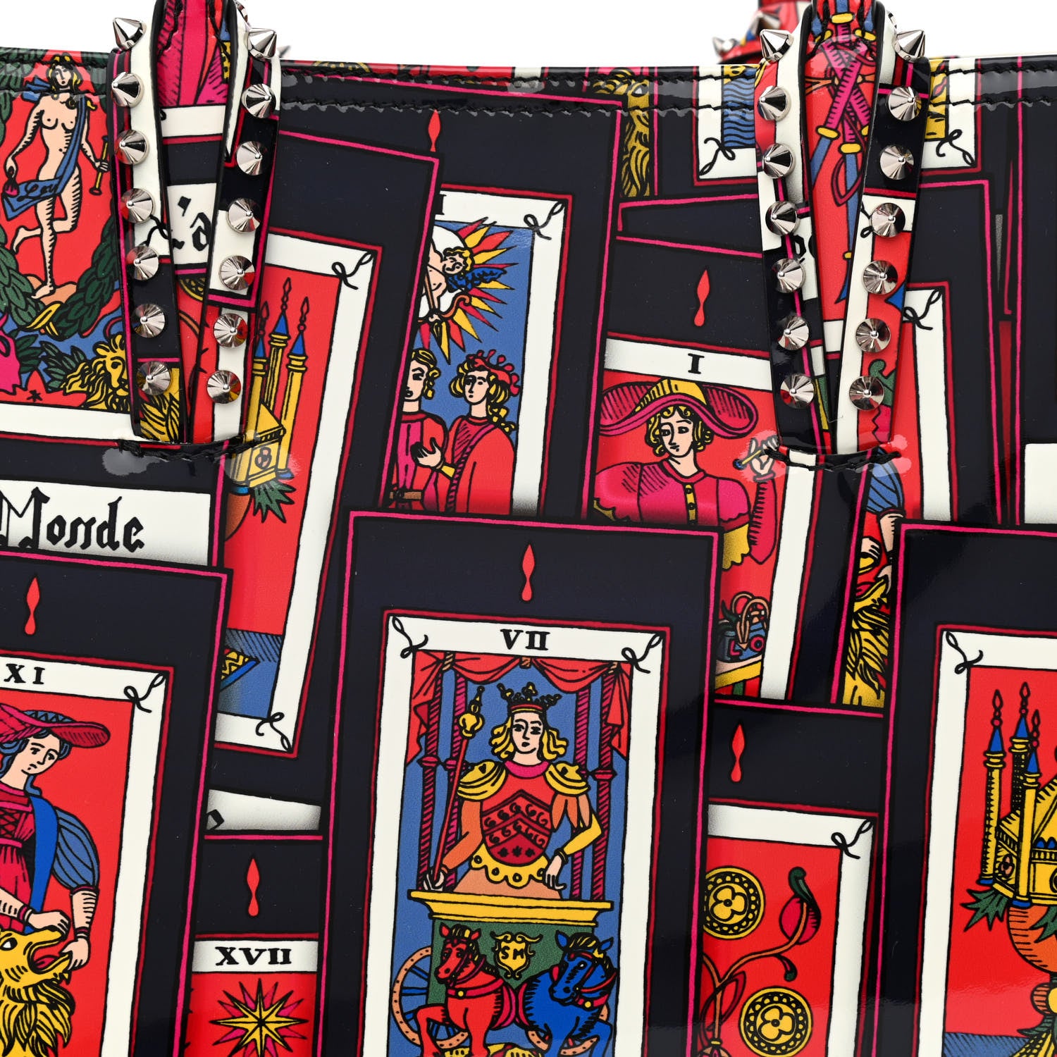 Christian Louboutin Patent Calfskin Small Tarot Cabata Tote Multicolor 9 of 12