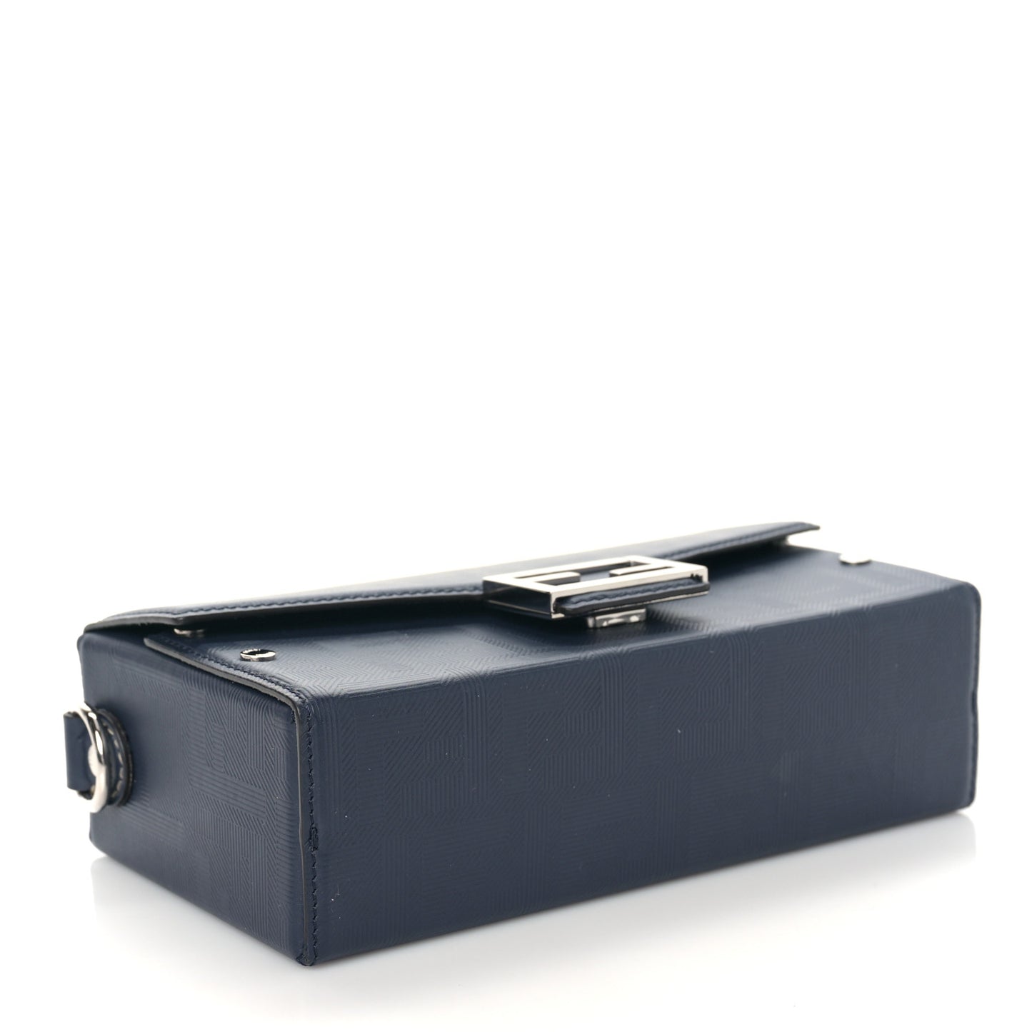 Vitello King FF Lines Embossed Baguette Soft Trunk Midnight