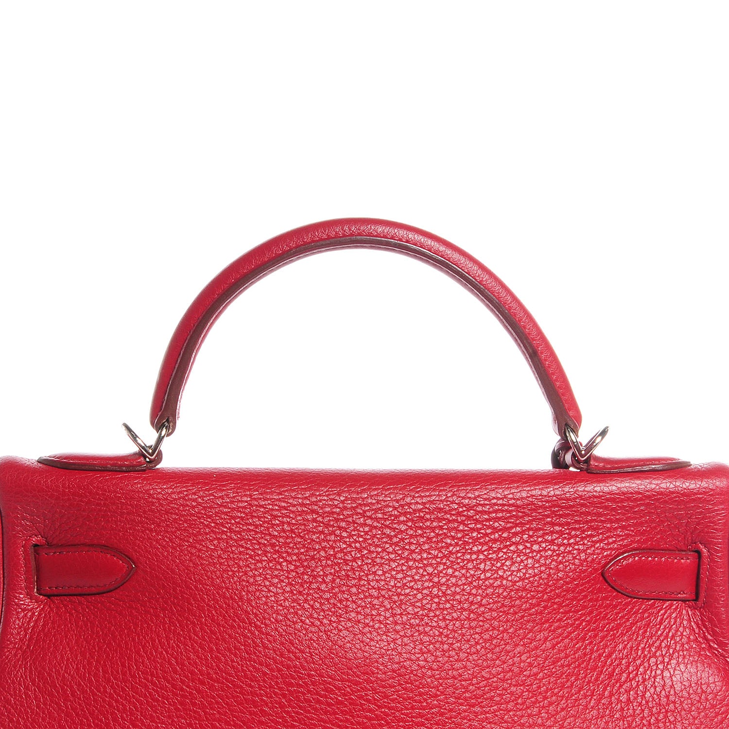Hermes Taurillon Clemence Kelly Retourne 32 Rouge Garance 4 of 25