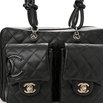 Chanel Calfskin Quilted Large Cambon Multipocket Reporter Black 8 of 12