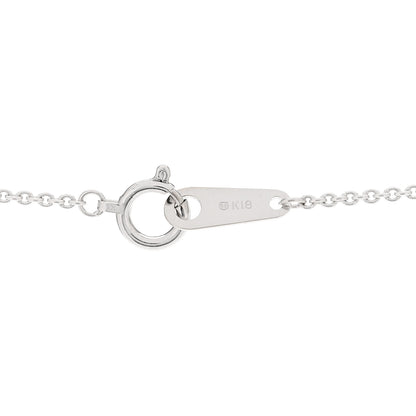 Mikimoto 18K White Gold Diamond Akoya Pearl 5.5mm Flower Pendant Necklace 5 of 5